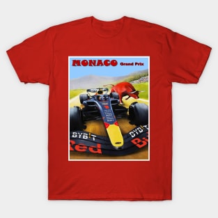 Monaco Grand Prix Auto Road Racing Print T-Shirt